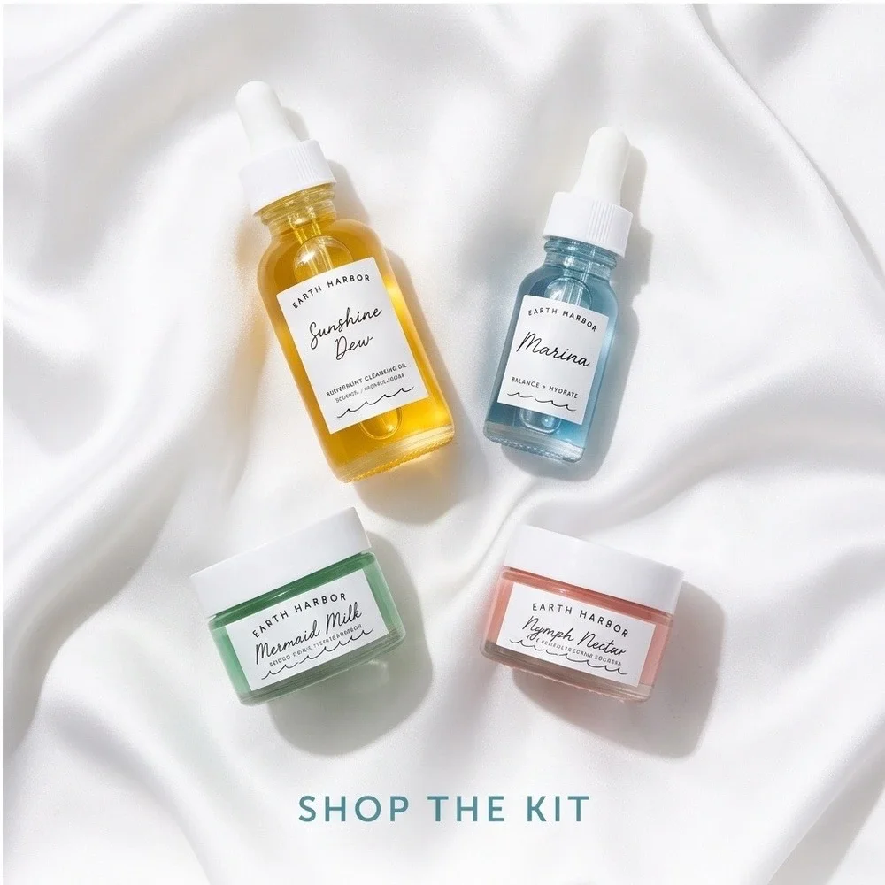 Earth‎ Harbor Dawn to Dusk Kit Balance + Hydrate Skincare Set 4 Pieces NEW